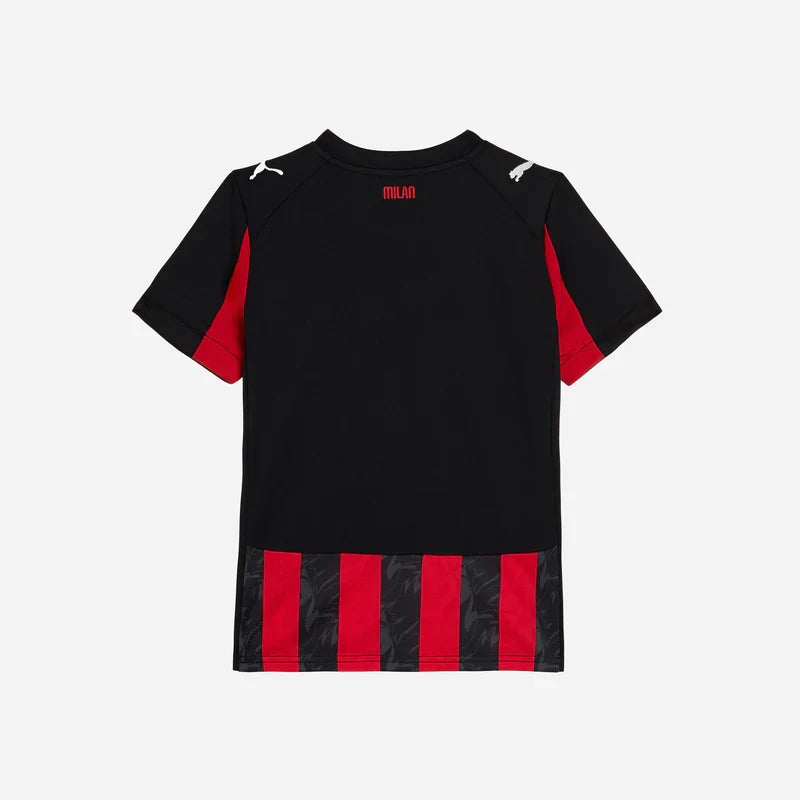 Puma Youth AC Milan home stadium jersey 25/26 product image 2, provided for visual reference and product detail review