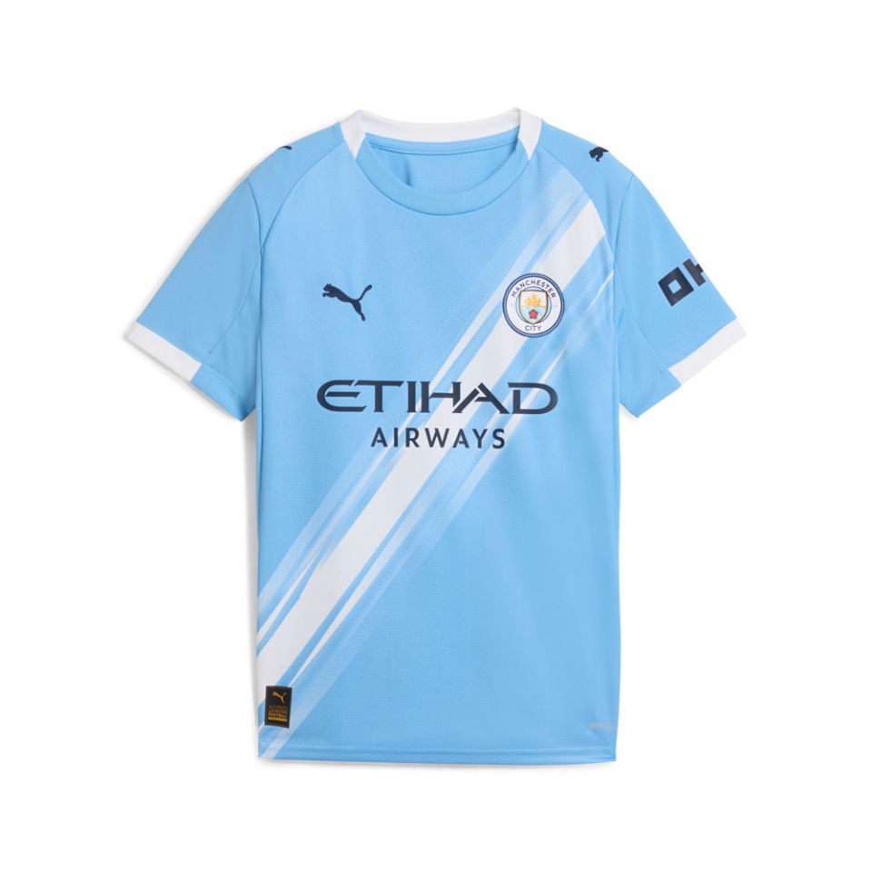 Puma Youth Manchester City FC Home Jersey 25/26 product image 1, provided for visual reference and product detail review