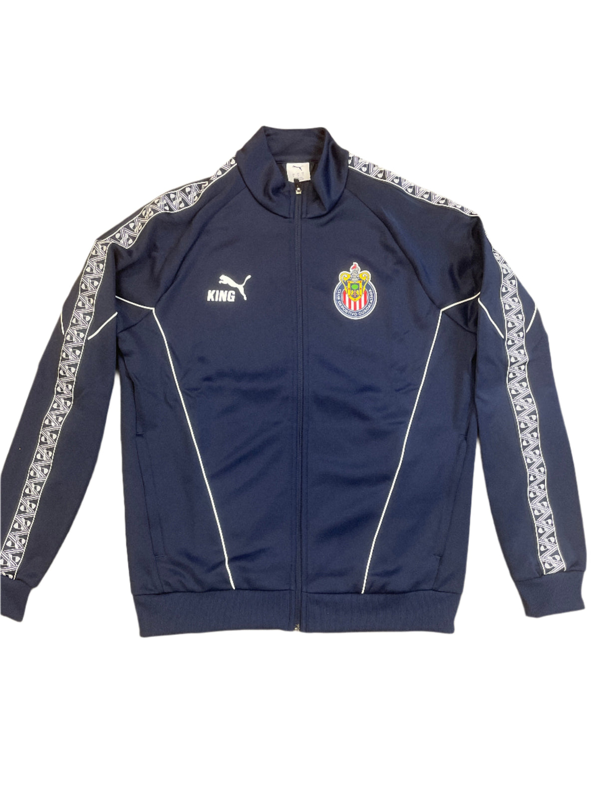 Puma Chivas King Anthem Jacket- Navy product image 1, provided for visual reference and product detail review