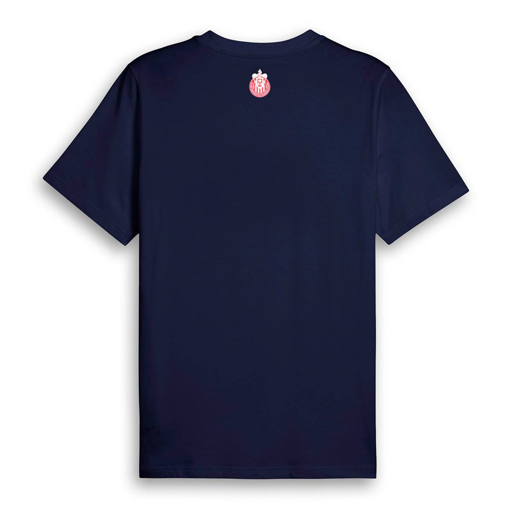 PUMA Men Chivas Guadalajara 2025 Culture T-Shirt - Navy product image 2, provided for visual reference and product detail
