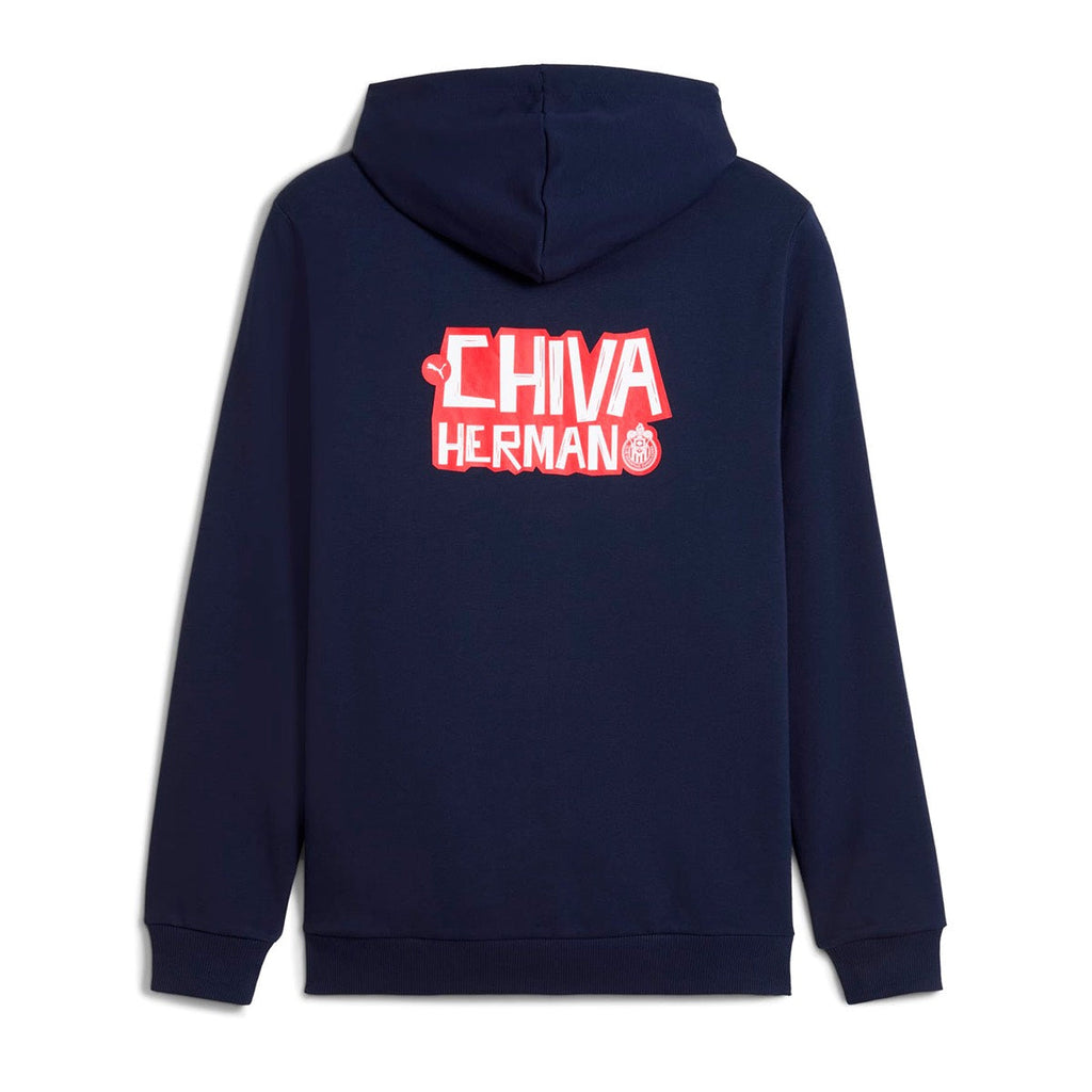 Puma Chivas Men FTBLCULTURE Jacket- Navy product image 2, provided for visual reference and product detail review