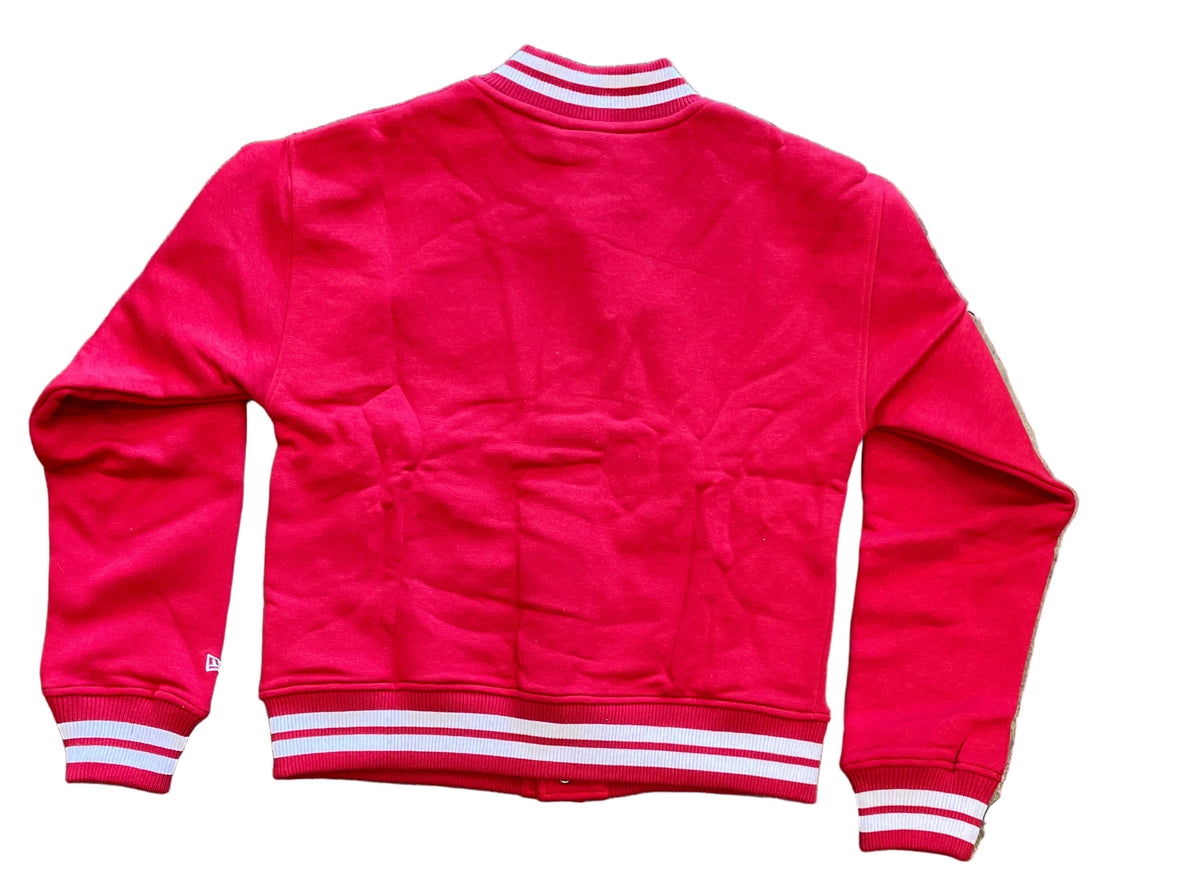 New Era Women San Francisco 49ers Throwback Fleece Full-Snap Jacket product image 4, provided for visual reference and