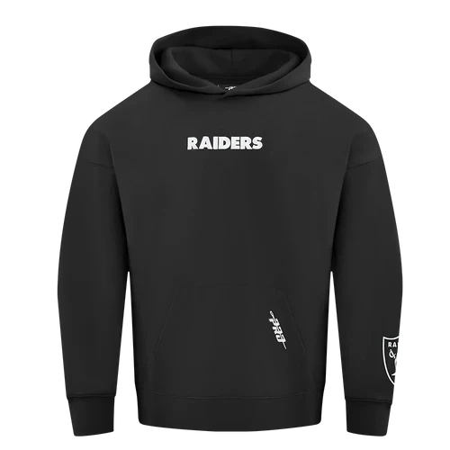 Pro Standard 'Las Vegas Raiders Wingspan' Drop Shoulder Hoodie product image 2, provided for visual reference and product