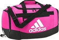 Adidas Defender Iv Small Duffel Bag- Pink product image 1, provided for visual reference and product detail review