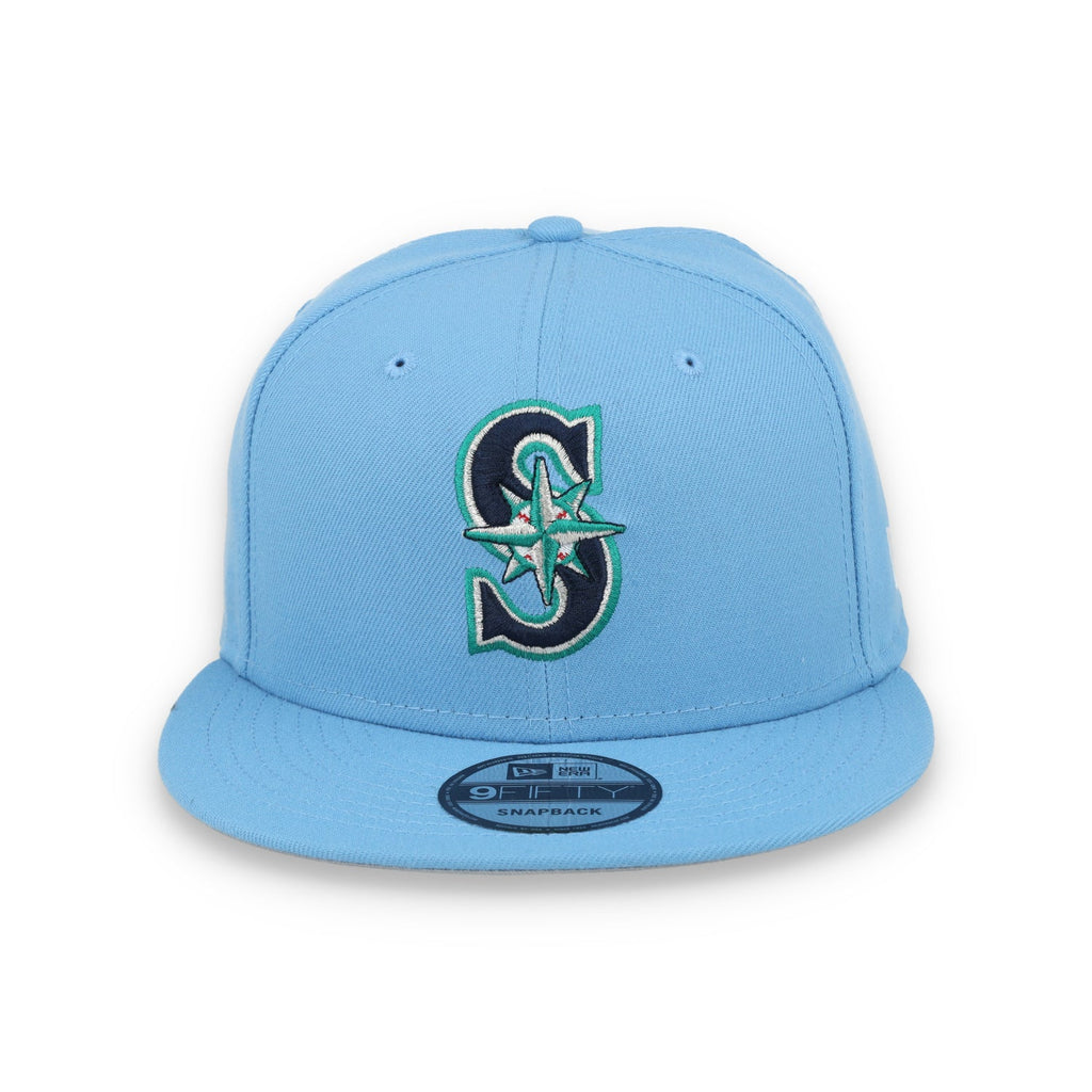 New Era Seattle Mariners 9Fifty Snapback Hat-Sky Blue product image 2, provided for visual reference and product detail