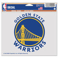 Golden State Warriors Multi-Use Decal -Clear Bckrgd 5" X 6" product image 1, provided for visual reference and product