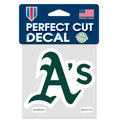 Athletics Perfect Cut Color Decal 4" x 4" product image 1, provided for visual reference and product detail review