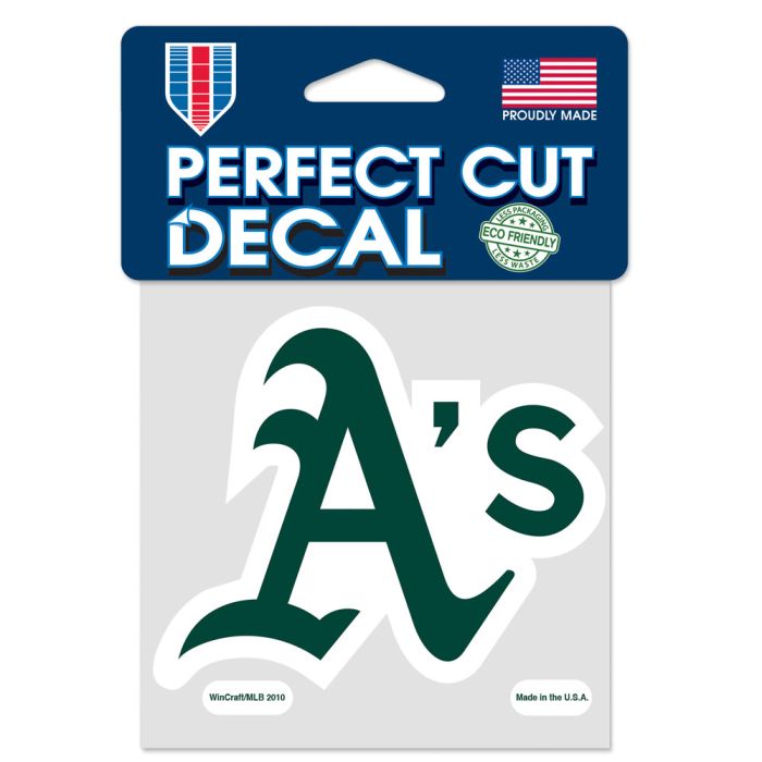 Athletics Perfect Cut Color Decal 4" x 4" product image 1, provided for visual reference and product detail review