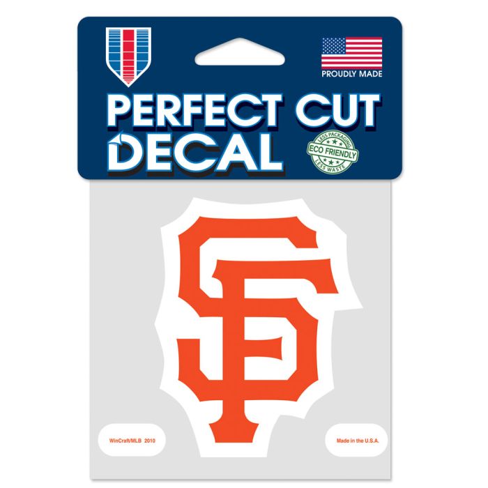 San Francisco Giants Perfect Cut Color Decal 4" x 4" product image 1, provided for visual reference and product detail review