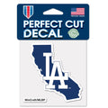 Los Angeles Dodgers Perfect Cut Color Decal 4" X 4" product image 1, provided for visual reference and product detail review