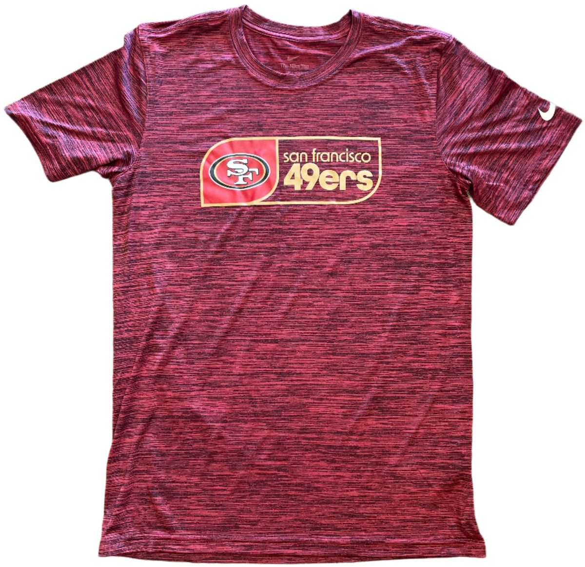 Nike Men San Francisco 49ers Velocity Tag T-Shirt product image 1, provided for visual reference and product detail review