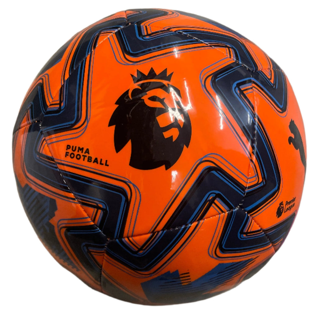 Puma Orbita Play Premier League Brilliance Soccer Ball-Orange Glo/Racing Blue/Black product image 2, provided for visual