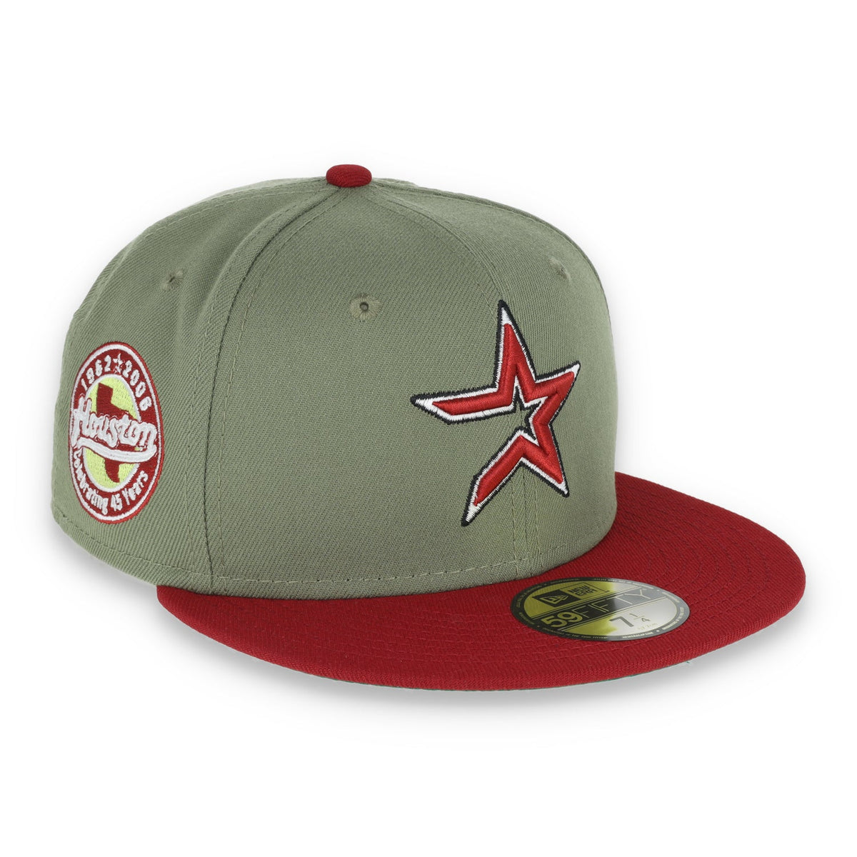 New Era Houston Astros 45th Anniversary Patch 59FIFTY Fitted Hat product image 1, provided for visual reference and product