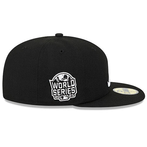 New Era Atlanta Braves 2021 World Series Team Color 59FIFTY Fitted Hat - Black/White product image 3, provided for visual