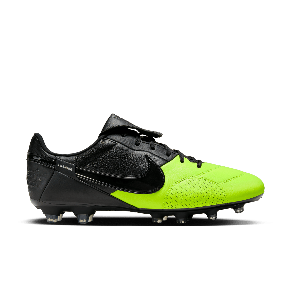 Nike Premier 3 FG-Black/Black-Volt product image 2, provided for visual reference and product detail review