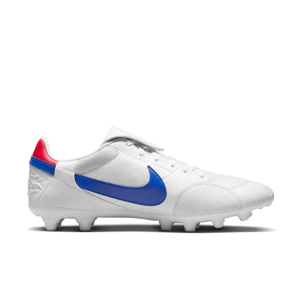 Nike Premier 3 FG-White/Royal/Red product image 1, provided for visual reference and product detail review