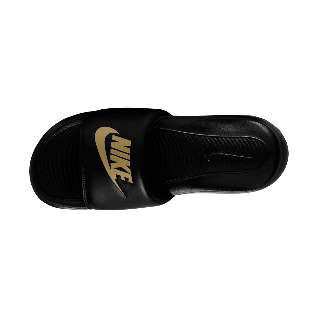 Nike Victori One Slides-Black/Gold product image 3, provided for visual reference and product detail review