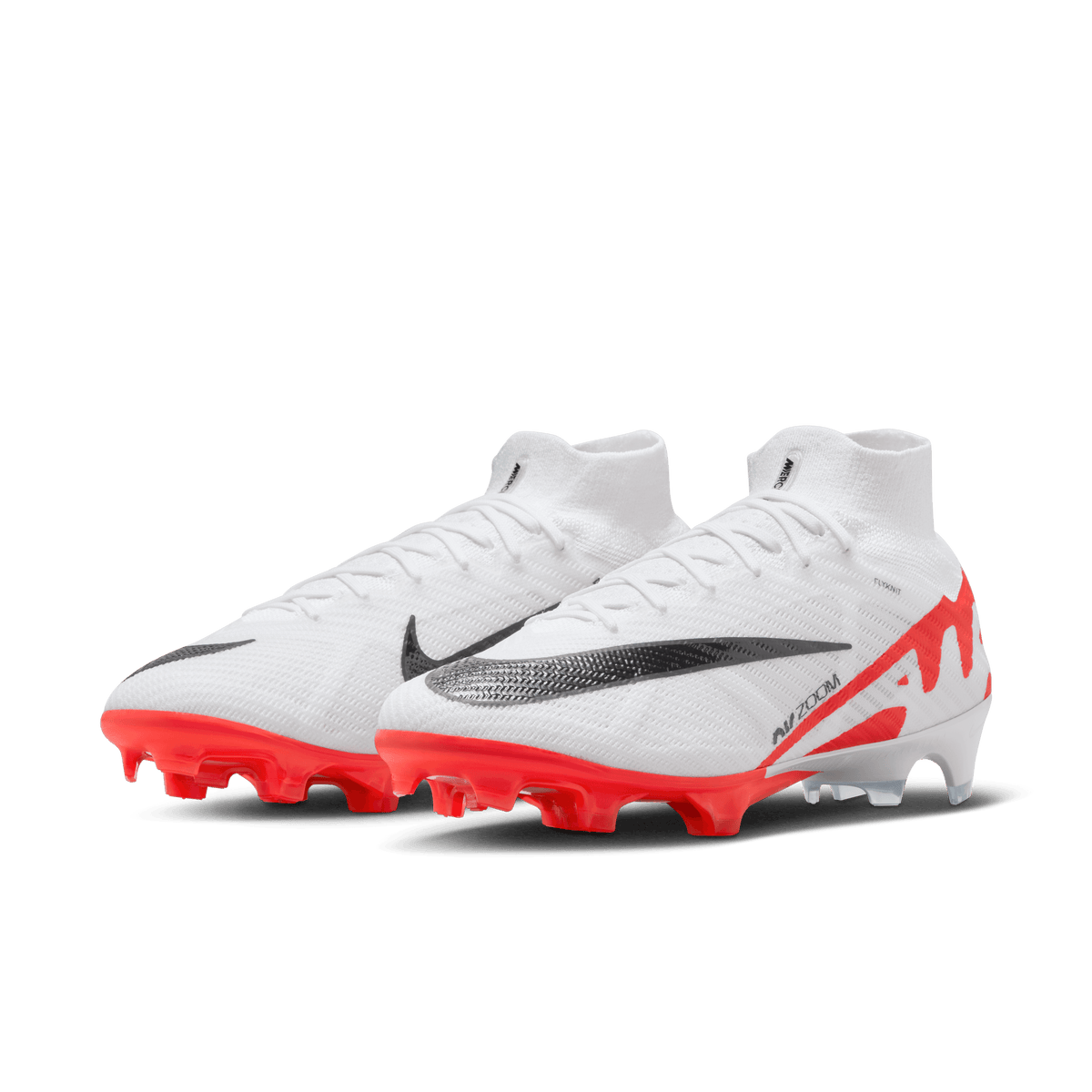 Nike Zoom Mercurial Superfly 9 Elite FG-Bright Crimson/White-Black product image 3, provided for visual reference and