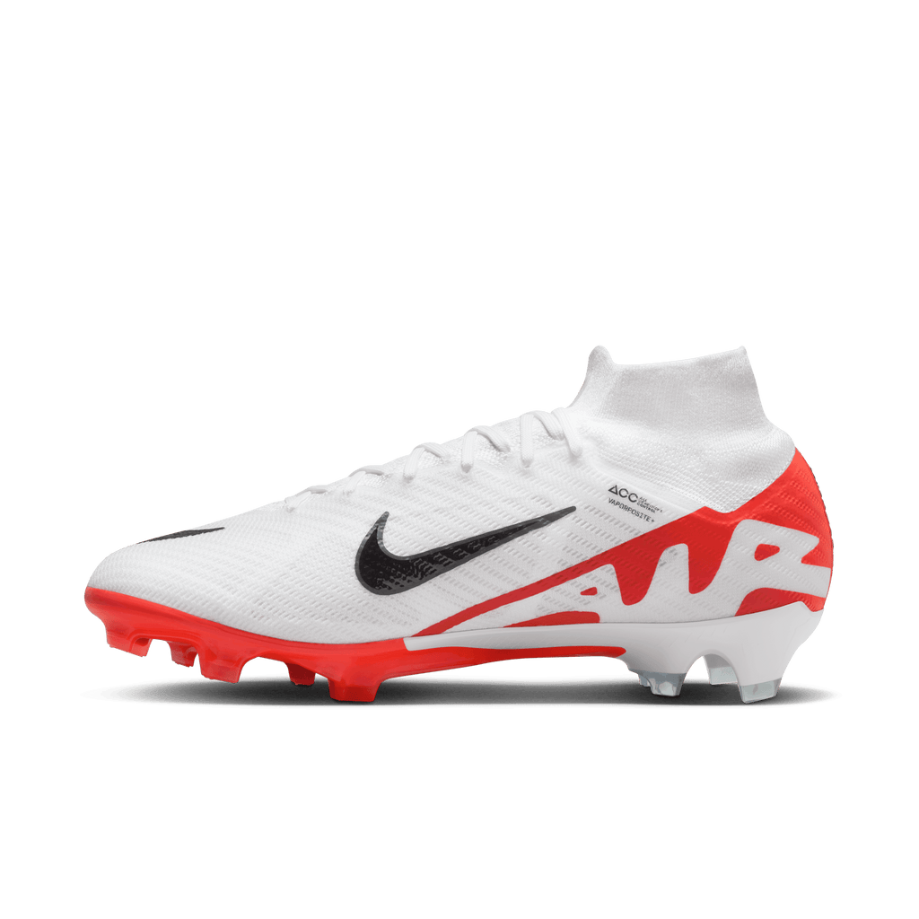Nike Zoom Mercurial Superfly 9 Elite FG-Bright Crimson/White-Black product image 2, provided for visual reference and