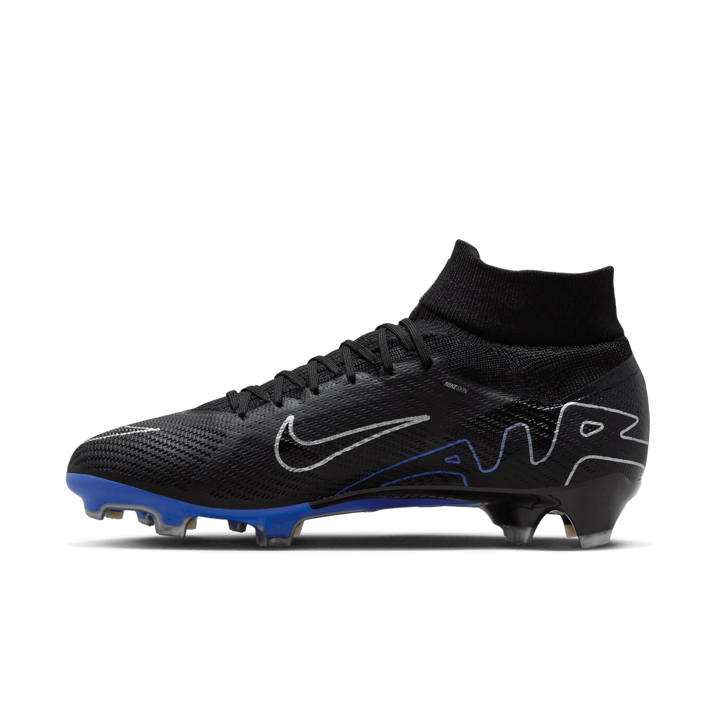 Nike Zoom Mercurial Superfly 9 Pro FG-Black/Blue product image 9, provided for visual reference and product detail review