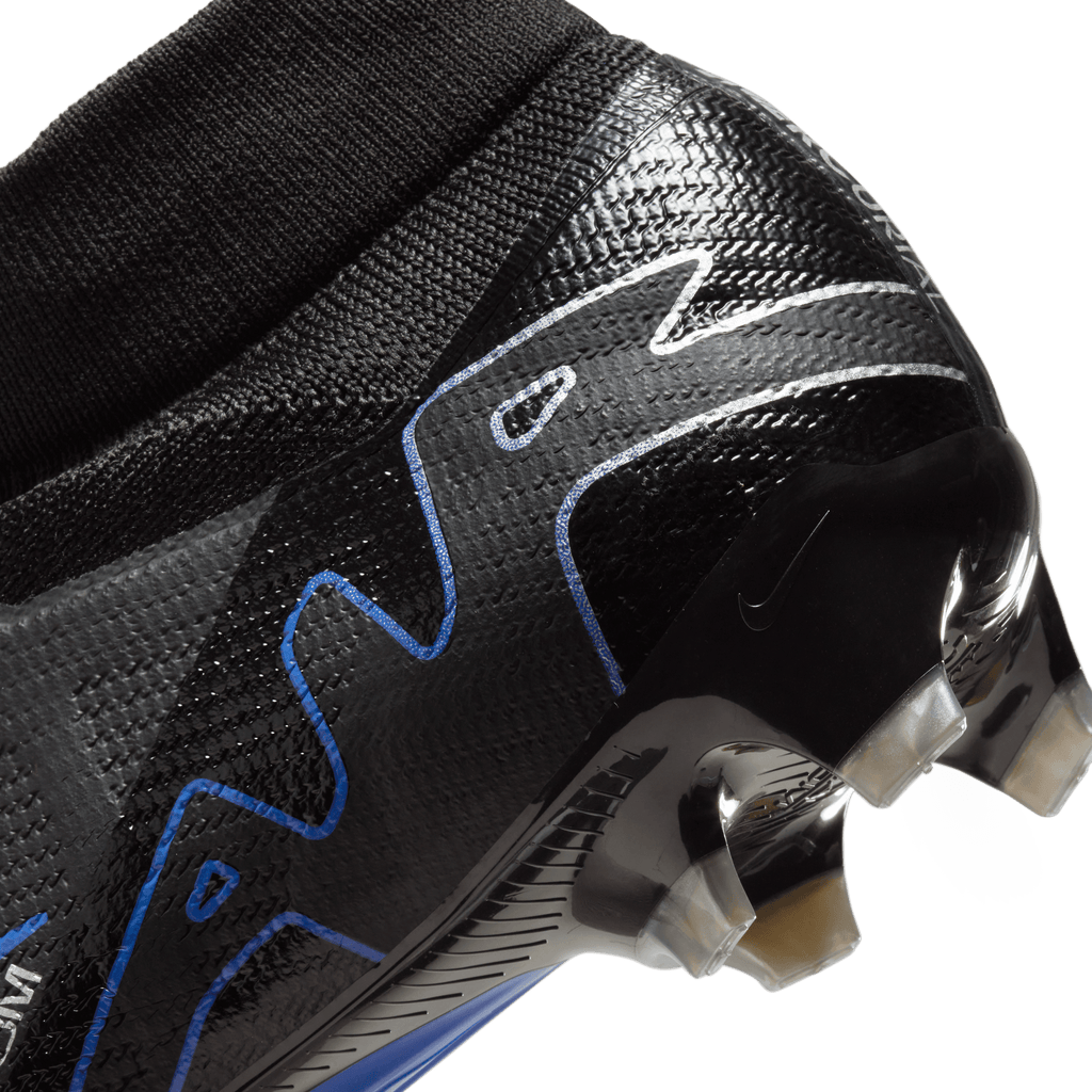 Nike Zoom Mercurial Superfly 9 Pro FG-Black/Blue product image 7, provided for visual reference and product detail review
