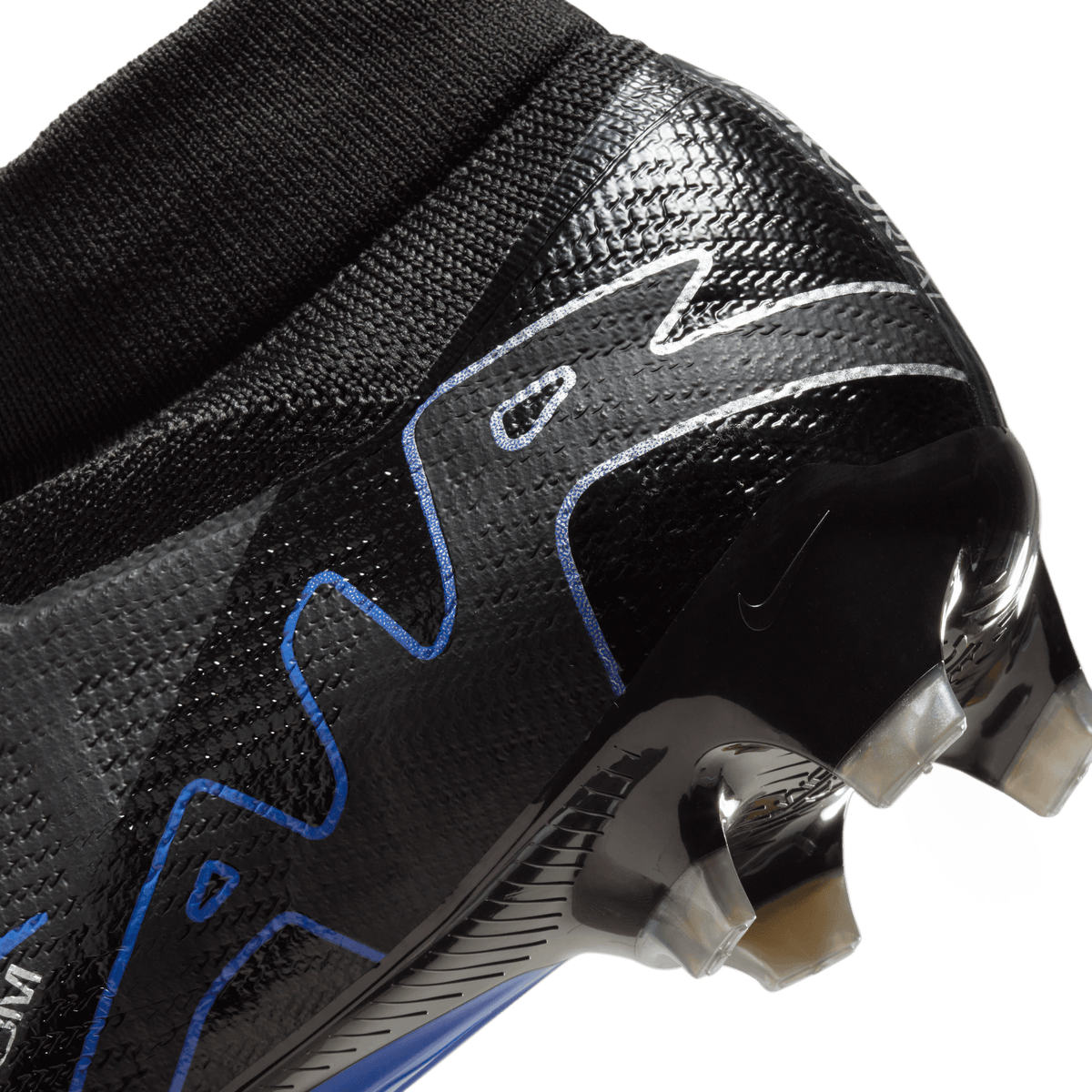 Nike Zoom Mercurial Superfly 9 Pro FG-Black/Blue product image 7, provided for visual reference and product detail review