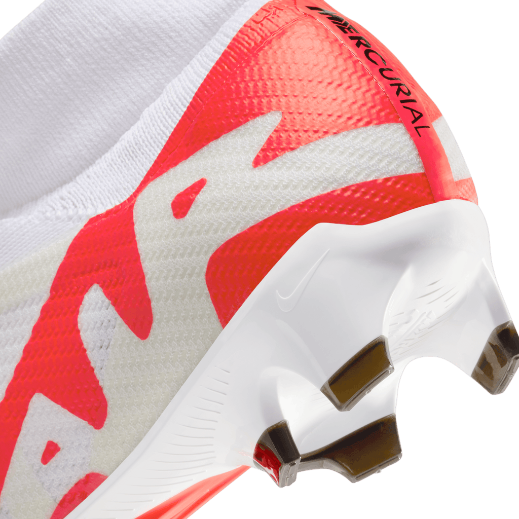 Nike Zoom Mercurial Superfly 9 Pro FG-Bright Crimson/White product image 5, provided for visual reference and product detail