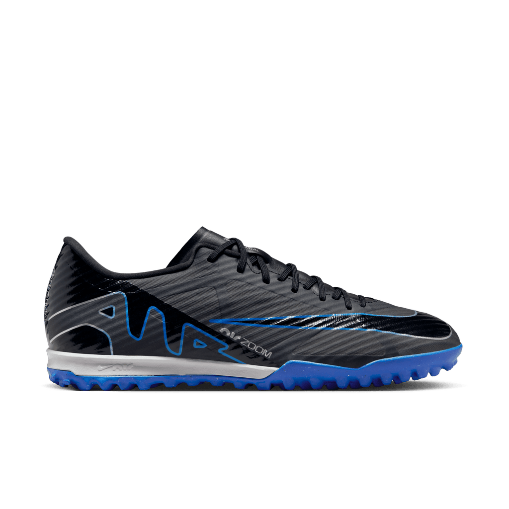 Nike Mercurial Vapor 15 Academy TF-Black/Chrome-Hyper Royal product image 2, provided for visual reference and product