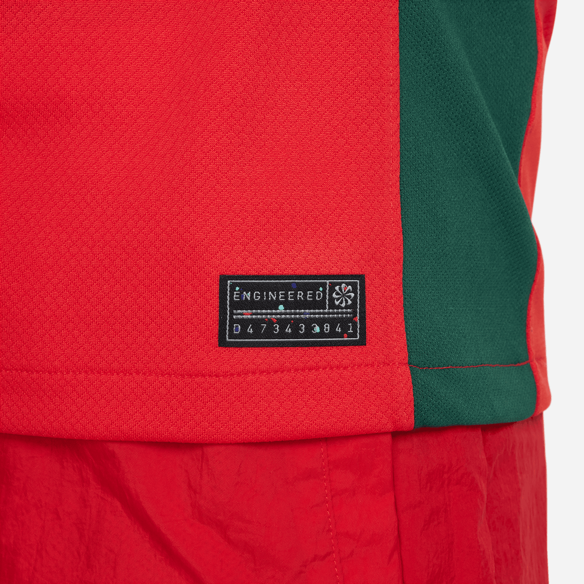 Nike Youth Portugal Stadium Home Dri-FIT Soccer Jersey 2023 product image 4, provided for visual reference and product