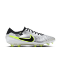 Nike Tiempo Legend 10 Elite FG-Metallic Silver/Black/Volt product image 1, provided for visual reference and product detail