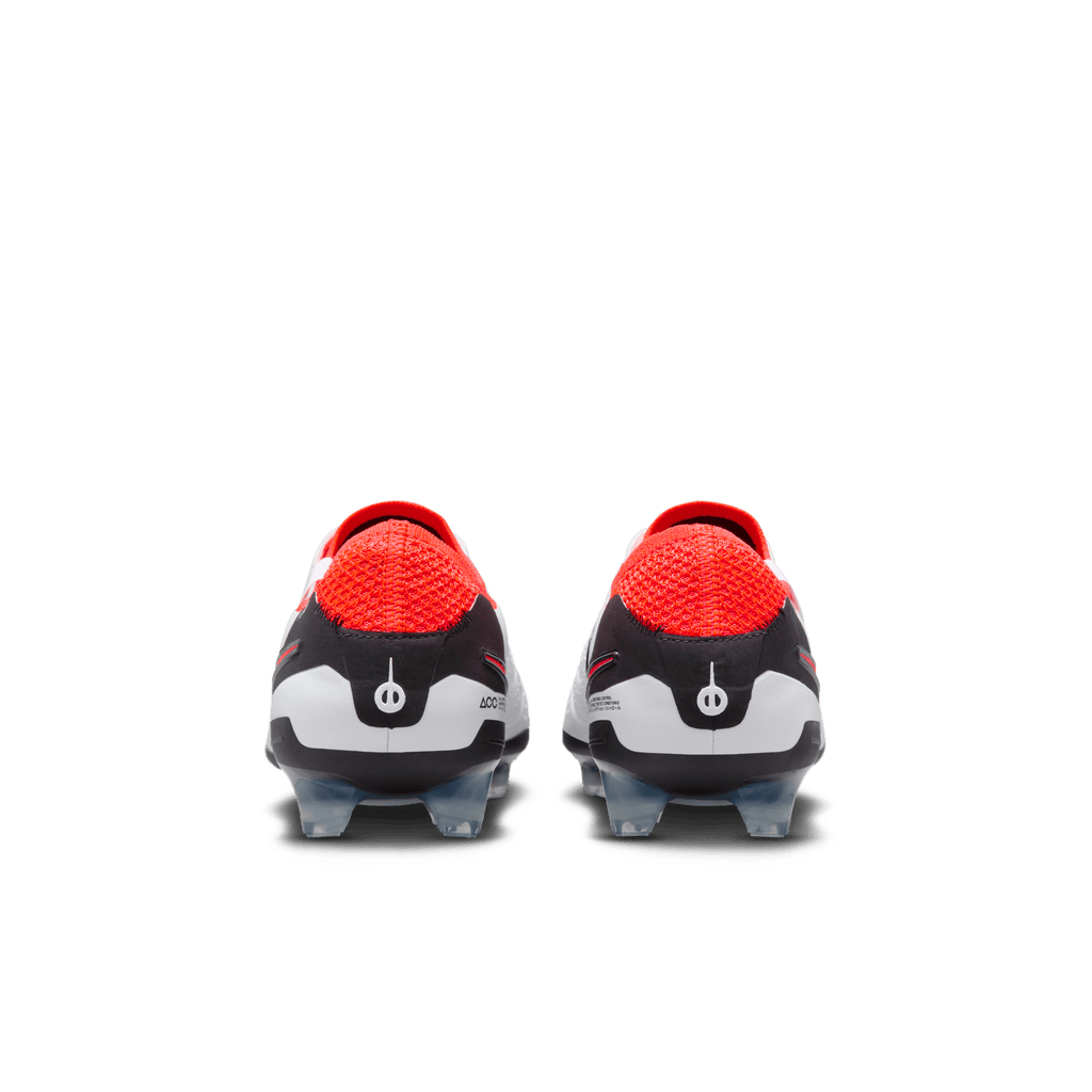 Nike Tiempo Legend 10 Elite FG-White/Black-Bright Crimson product image 4, provided for visual reference and product detail