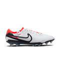 Nike Tiempo Legend 10 Elite FG-White/Black-Bright Crimson product image 1, provided for visual reference and product detail