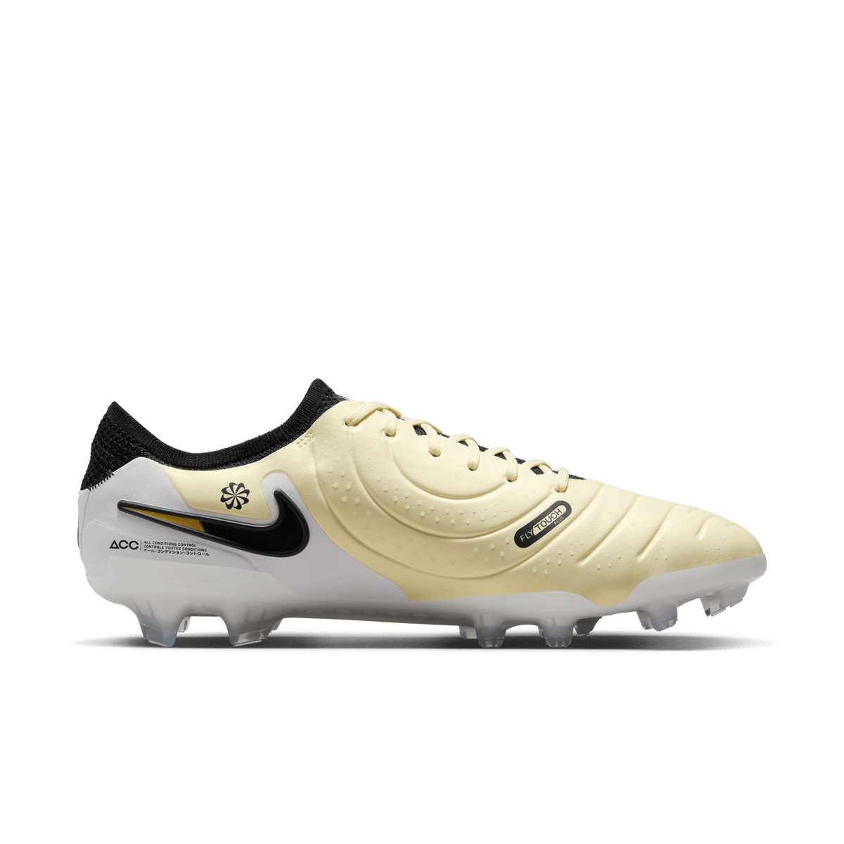 Nike Tiempo Legend 10 Elite FG-Lemonade/Black-Mtlc Gold Coin product image 2, provided for visual reference and product
