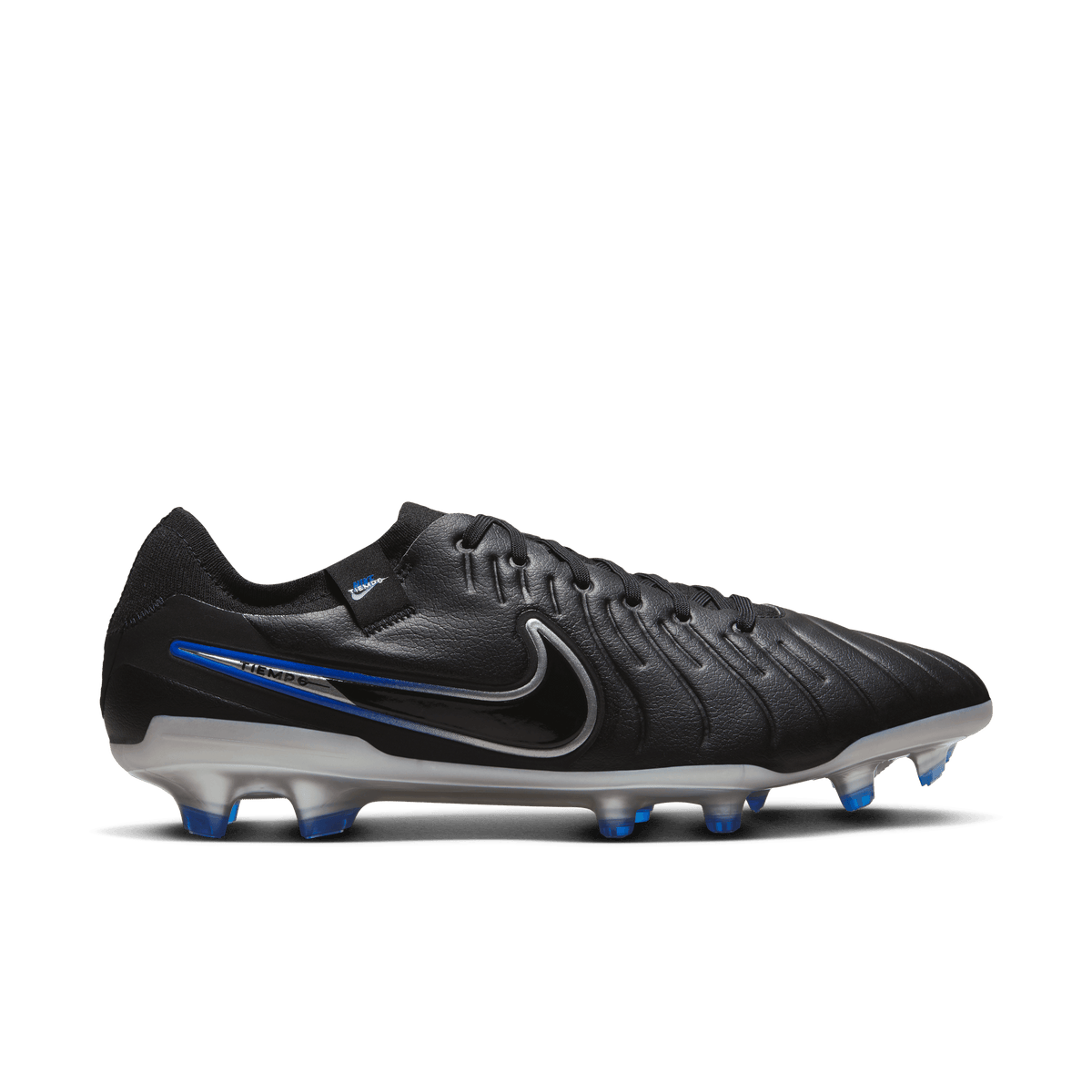 Nike Tiempo Legend 10 Pro FG-Black/ Royal product image 1, provided for visual reference and product detail review