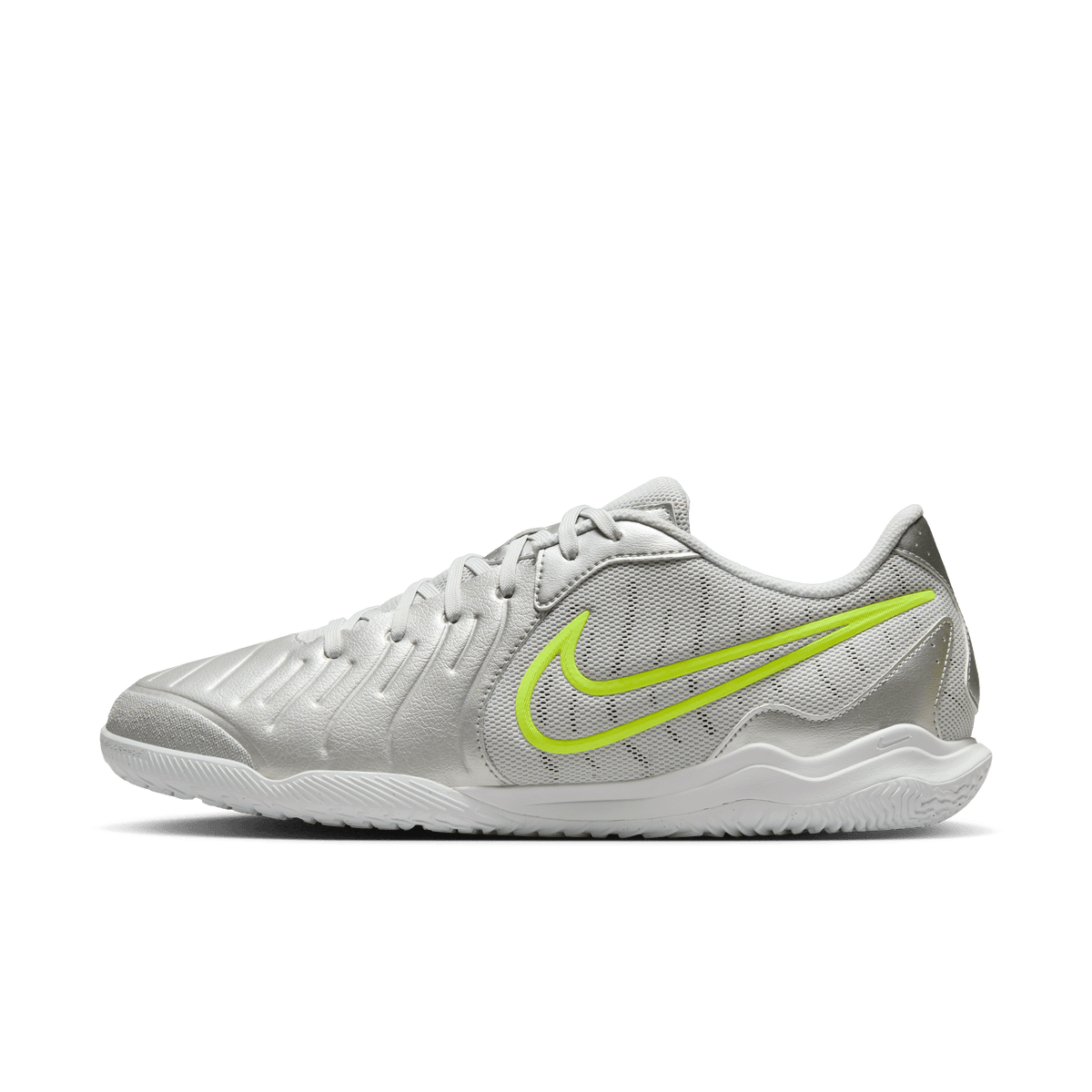 Nike Tiempo Legend 10 Academy IC-Metallic Silver/ White-Volt product image 3, provided for visual reference and product