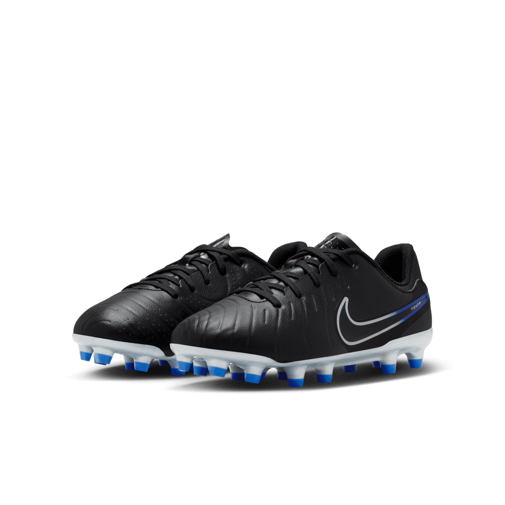 Nike Jr. Tiempo Legend 10 Academy FG-Black/Hyper Royal/Chrome product image 3, provided for visual reference and product