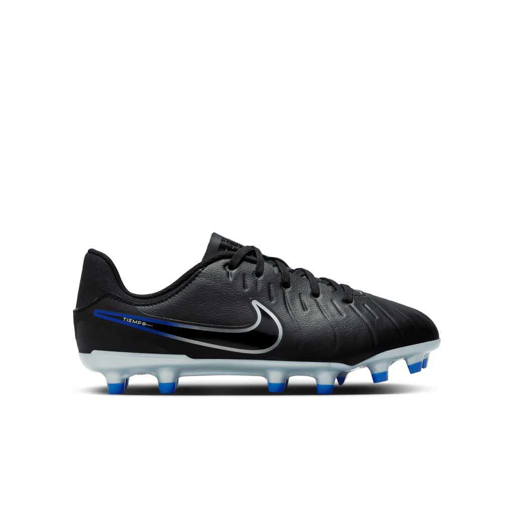 Nike Jr. Tiempo Legend 10 Academy FG-Black/Hyper Royal/Chrome product image 1, provided for visual reference and product