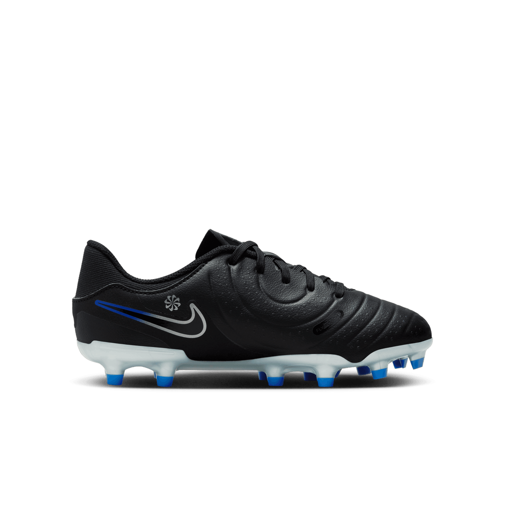 Nike Jr. Tiempo Legend 10 Academy FG-Black/Hyper Royal/Chrome product image 2, provided for visual reference and product