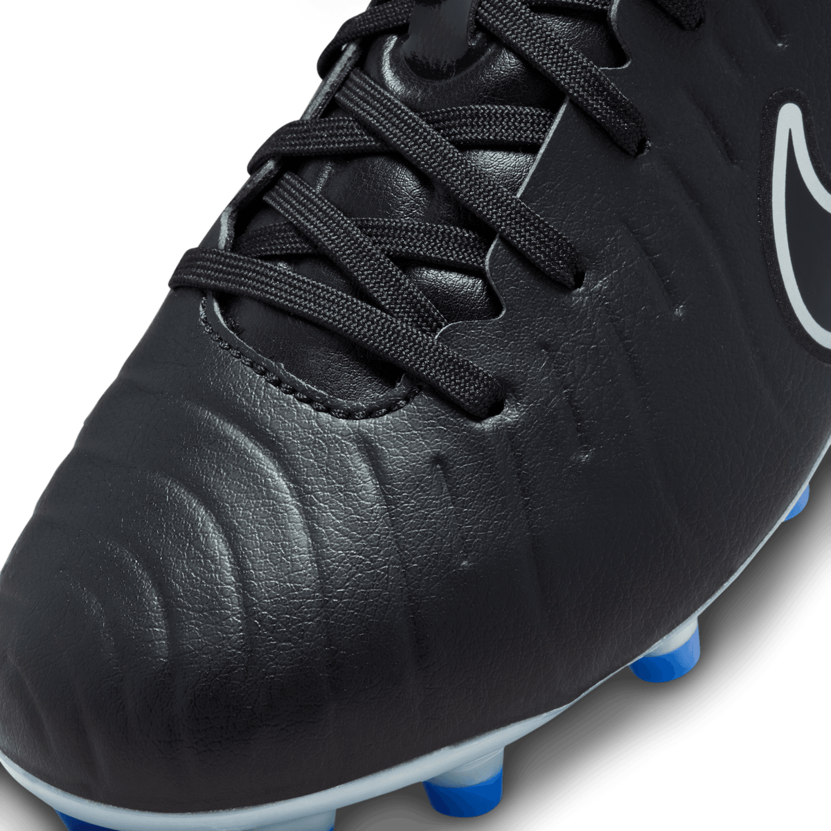 Nike Jr. Tiempo Legend 10 Academy FG-Black/Hyper Royal/Chrome product image 5, provided for visual reference and product