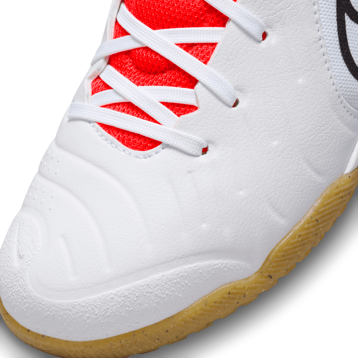 Nike Jr. Tiempo Legend 10 Academy-White/Black-Bright Crimson product image 5, provided for visual reference and product