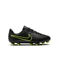 Nike Jr. Tiempo Legend 10 Club FG-Black/Volt product image 1, provided for visual reference and product detail review
