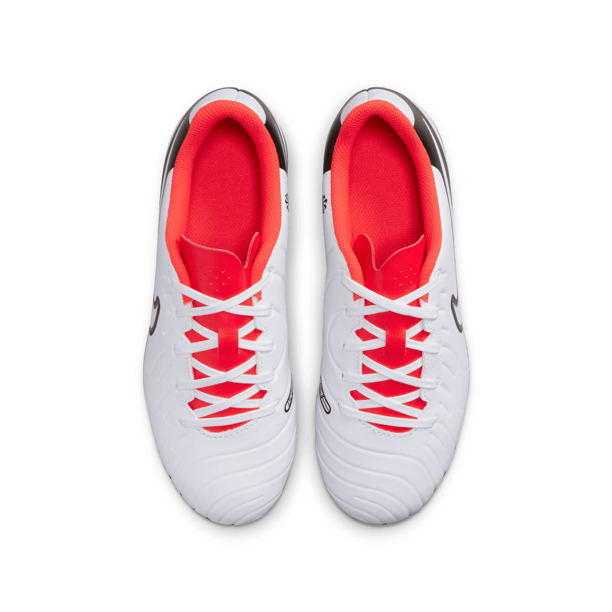 Nike Jr. Tiempo Legend 10 Club FG-WHITE/BLACK/BRIGHT CRIMSON product image 5, provided for visual reference and product