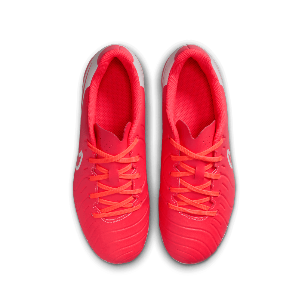 Nike Jr. Tiempo Legend 10 Club FG-Hot Lava/White product image 5, provided for visual reference and product detail review