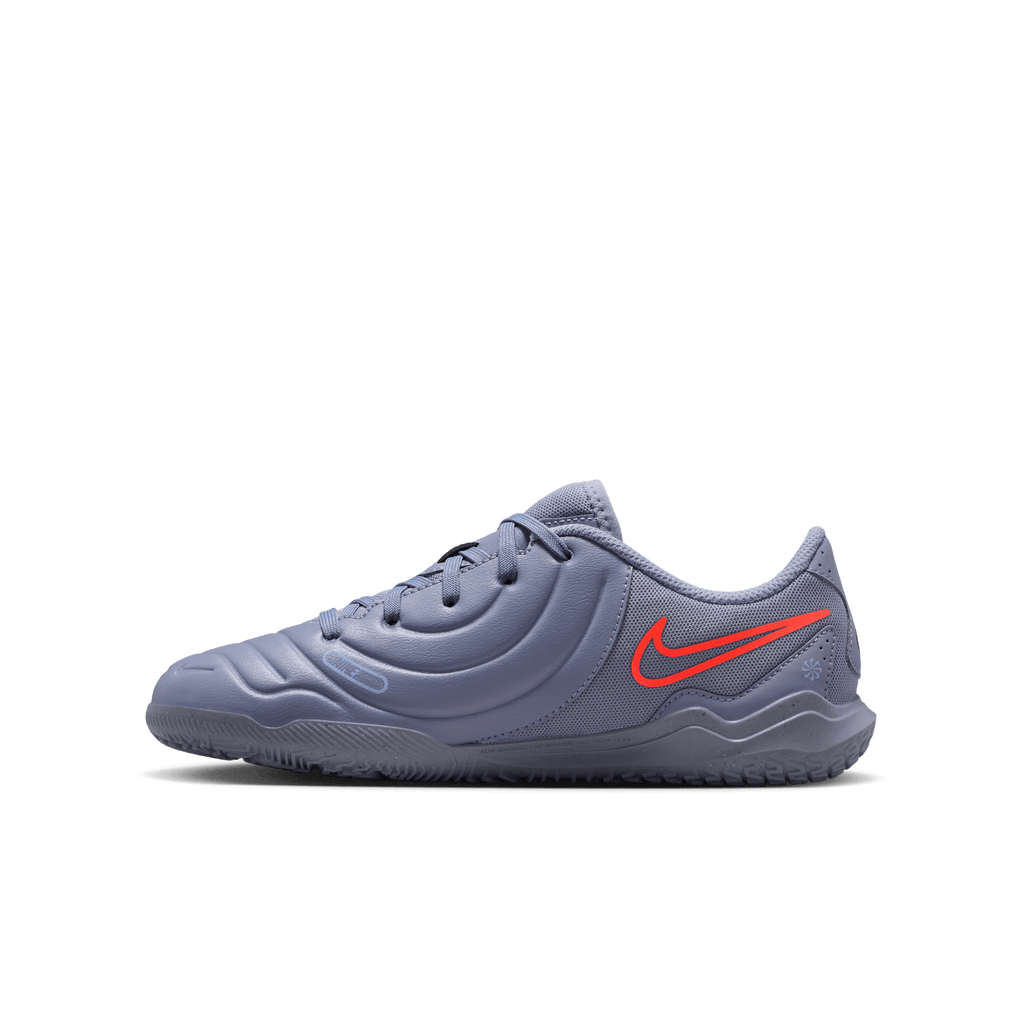 Nike Jr. Tiempo Legend 10 Club- Hot Lava/White product image 2, provided for visual reference and product detail review
