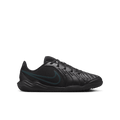 Nike Jr.Little/Big Kids' Indoor/Court Tiempo Legend 10 Club Low-Top Soccer Shoes-Black/Deep Jungle product image 1, provided