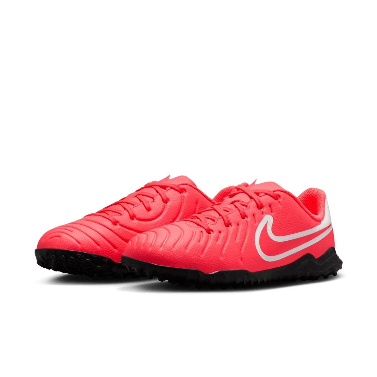Nike Jr. Tiempo Legend 10 Club Little/Big Kids' TF-Hot Lava/White product image 3, provided for visual reference and product