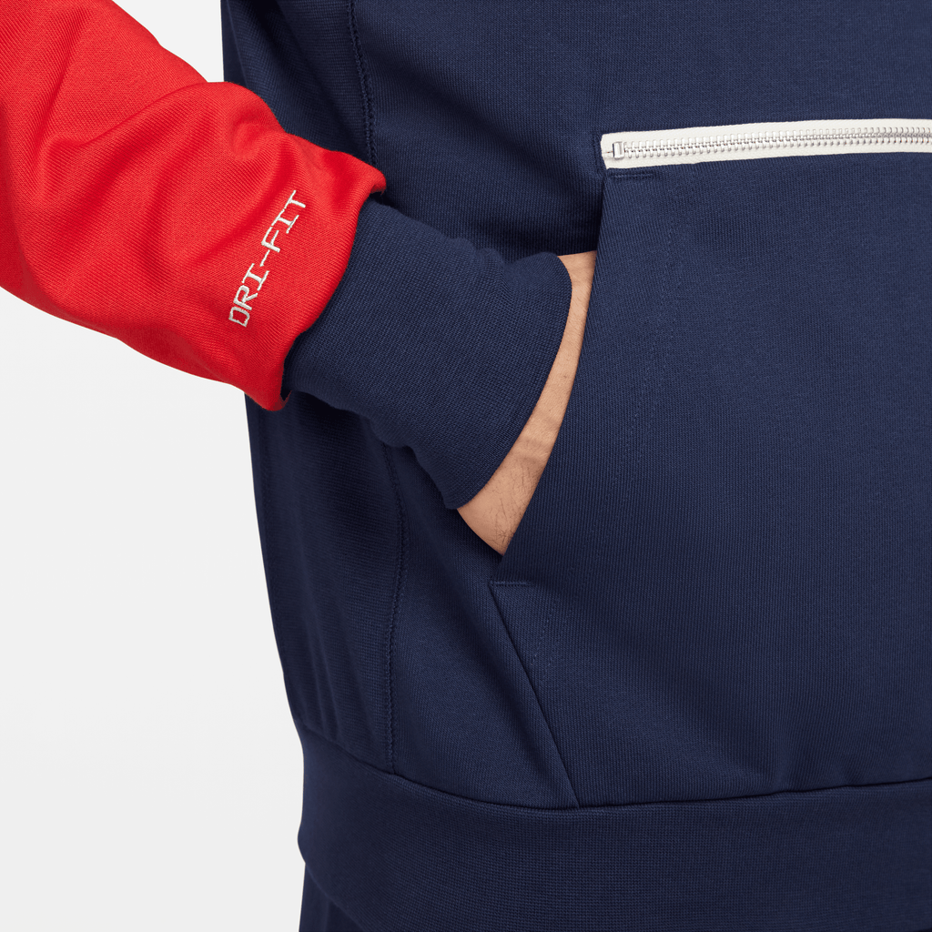 Nike Men Paris Saint-Germain Hoodie-Navy/Red product image 3, provided for visual reference and product detail review