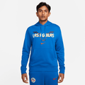 Nike Men Club América Fleece Pullover Hoodie-Blue product image 1, provided for visual reference and product detail review
