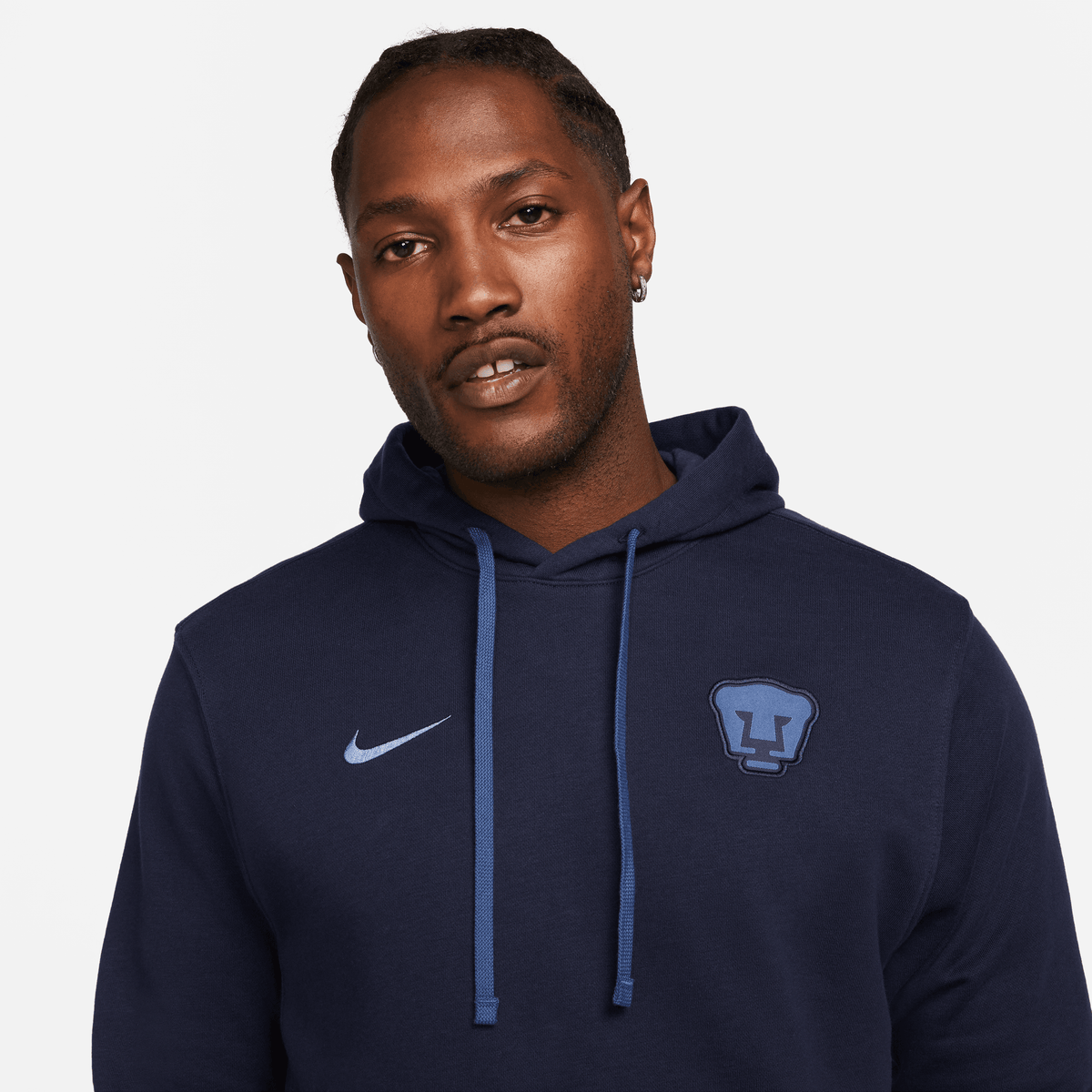Nike Men Pumas UNAM Club Fleece French Terry Pullover Hoodie product image 3, provided for visual reference and product