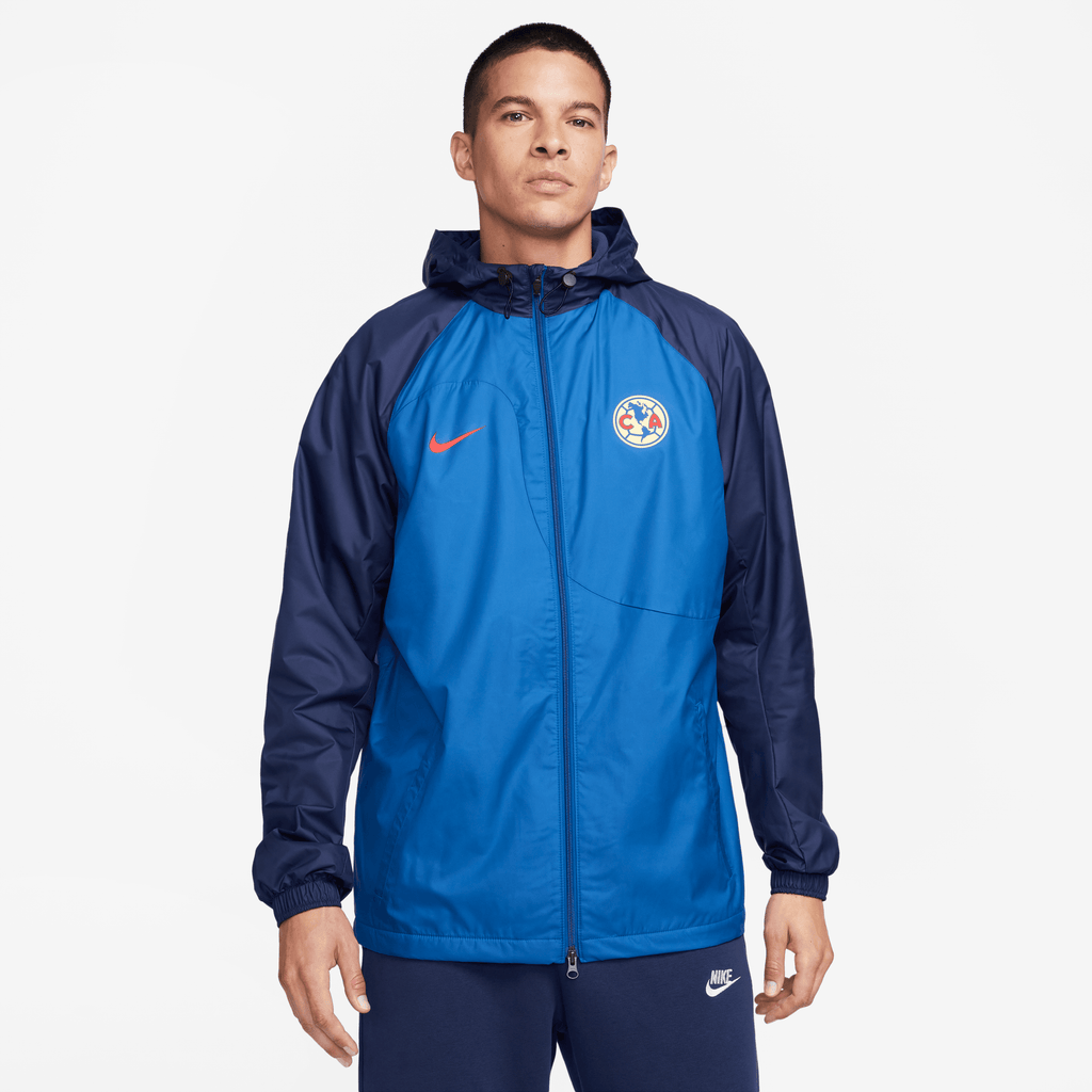 Nike Men Club America Hoodie Jacket-Blue product image 1, provided for visual reference and product detail review